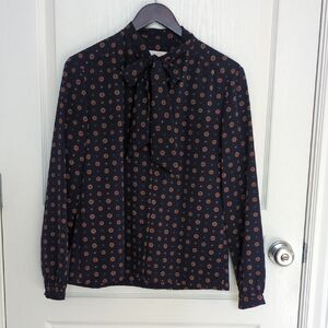 Vintage Pendleton Navy Blue Women's Blouse